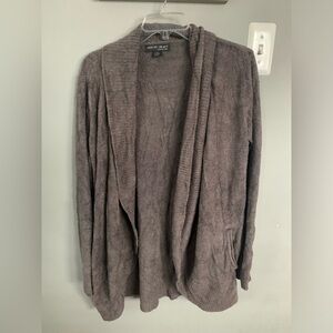 Barefoot Dreams CozyChic Lite Cardigan - Gray
